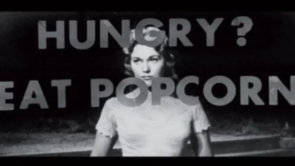 hungry eat popcorn podprahová reklama